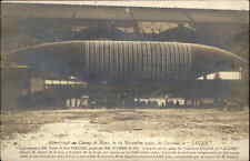 Airship Dirigible Lebaudy Bros Atterissage Champ du Mars 1903 Jaune RPPC picture