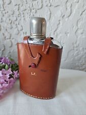 Vintage Rumpp Leather Covered Glass Flask picture