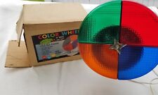 Vintage Color Wheel Aluminum Christmas Tree Rotating Light~Orig Box~Works~1962 picture