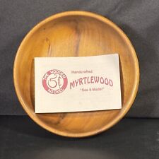 6 Inch Round Myrtlewood Bowl Authentic The Wooden Nickel Oregon Beautiful VTG picture