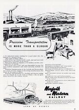 1948 Norfolk & Western Railway Vintage Railroad Ad Precision Transportation picture