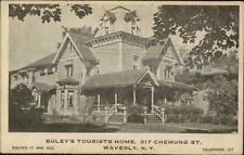 Waverly NY Buley's Tourists Home Chemung St. Postcard c1920s picture