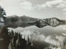 Panorama Of Crater Lake National Park Oregon Nature Real Photo Vintage Postcard picture