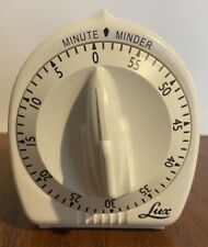 Vintage LUX Minute Minder Kitchen Dial Timer CP2428 Tested picture
