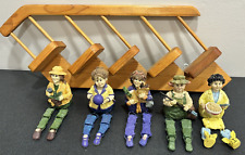 WMG 2003 Women Shelf Sitters enjoying life Figurines  Lot of 5 + Shelf picture