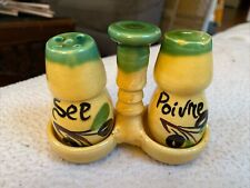 See (salt) And Pointe (pepper) Shakers And Holder picture