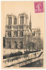  PARIS 75 Notre Dame CPSM written to Mrs. LARIBE Pensionnat Milly in Algiers in 1932 picture