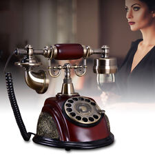 Vintage Antique Old Fashioned Rotary Dial Phone Handset Desk Telephone, Ceramic picture
