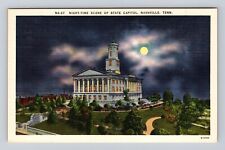Nashville TN-Tennessee, Aerial Scene At State Capitol, Antique Vintage Postcard picture