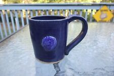 Coffee Cup Mug 14 oz Stoneware 3D Shell Coastal Ocean picture