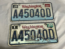 Vintage WASHINGTON EVERGREEN STATE  License Plates A45040D picture