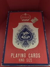 Vintage Deville Playing King Size  Jumbo Cards 52 Cards 7 by 5 inches picture
