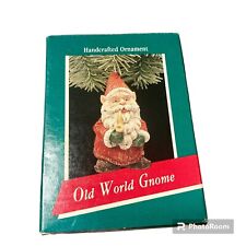 Vintage 1989 Hallmark Old World Gnome Keepsake Ornament New  picture