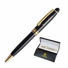 Personalized Pen, Elegant Engraved Pen. Luxury Customized Ballpoint Pen (B&Gold) picture