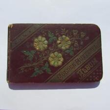 Antique 1884 Autograph Golden Butterfly Album Hardback Book of Phyana H Jeffries picture