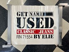 vintage get used by elie classic jeans dealer issue poster store display 90s picture