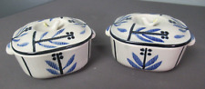 NWOT Rice Dishes 4 Pcs - 2 Casserole Dishes with Lids - Oriental w/ Bird  aa4 lm picture
