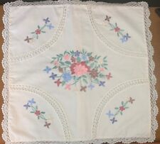 Vintage Embroidered  Pillow Cover - Thailand - 17 X 17 VG picture