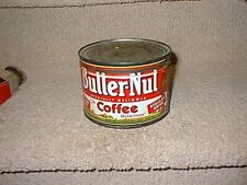 Vintage Butternut Coffee Can 1lb Tin Can Great Graphics 1940's picture