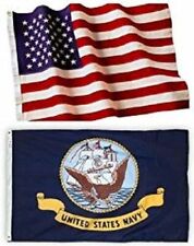 Wholesale Combo Lot 4x6 ft USA Flag & US Navy Ship 4x6 ft Flag Banner picture
