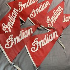 Vintage RARE Original Indian Motorcycle Dealer Flag Strand (7) Display Signs picture