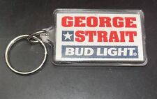 George Strait Bud Light Keychain Country Musician Souvenir Beer Logo Keyring picture