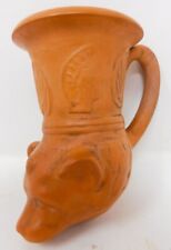 Antique Ceramic  Fox Hunt Stirrup Cup Grecian Revival - English c. 1840's (?) picture
