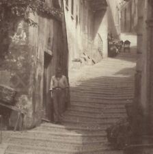 c1880 Albumen Print Via Serbelloni, Bellagio, Italy by Carlo Bosetti picture