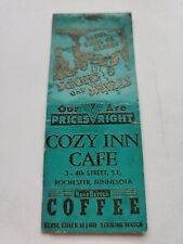 Cozy Cafe Rochester Minnesota Matchbook Cover picture