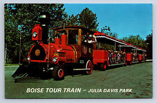 Vintage Postcard Boise Idaho Tour Train Julia Davis Park K4 picture