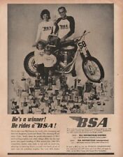 1966 BSA / Mel Gancos Trophies - Vintage Motorcycle Ad picture