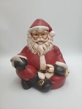 Vintage 1988 Santa Claus Christmas Byron Molds Ceramic Making List Quill Pen 6