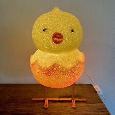 Crystal Melted Plastic Popcorn Lighted Easter Chick Lamp Night Light Target 2002 picture