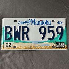 Manitoba License Plate 