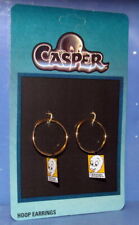 Casper The Friendly Ghost Hoop Earrings New On Card picture