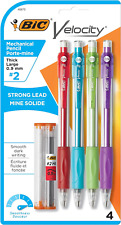 BIC Velocity Original Mechanical Pencil, Thick Point (0.9Mm), 4-Count picture