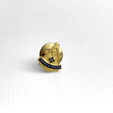 Freemason Masonic Mason 60 Years 24k Gold Plated GP Terryberry Pin picture