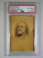 Robert E. Lee - Photograph CDV Signed - In CSA Military Uniform - PSA/DNA Holder picture