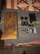 Antique Western Electric Company 250 Oak Hand Crank Wall Telephone Parts Project picture