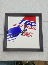 VINTAGE TSC EXPRESS TRUCKING ADVERTISEMENT CLOCK picture