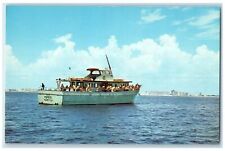 c1950 Go Deep Sea Fishing New Popeye Haulover Docks Miami Beach Florida Postcard picture