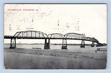 High Bridge Over Mississippi River Muscatine Iowa IA 1910 DB Postcard P7 picture