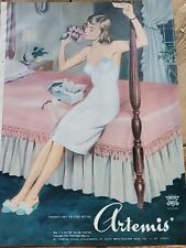 1948 Womens Artemis Slip Lingerie Bed Bedroom Vintage  Fashion Ad picture