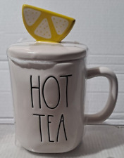 Rae Dunn Tea Lemon with Topper Yellow White Mug Artisan Collection by Magenta picture