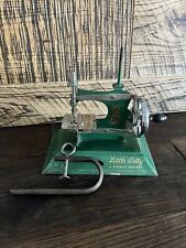 Vintage Little Betty Toy Sewing Machine Dark Green With Clamp picture