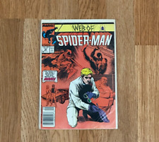 Web of Spider-Man 30 1987 Black Costume Rare Newsstand Variant Marvel Comics picture