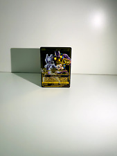 Pokemon Fan Art Black Foil Thanos & Mewtwo GX picture