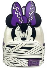 NWT Exclusive Loungefly Disney GITD Bride of Frankenstein Minnie Mini Backpack picture