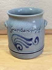 Westerwald Pottery Cucumber Pot Salt Glaze Stoneware German Crock Jar 4.5” picture