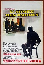 Poster Belgian ARMY Of Shadows Jean-Pierre Melville Lino Ventura S.Signoret picture